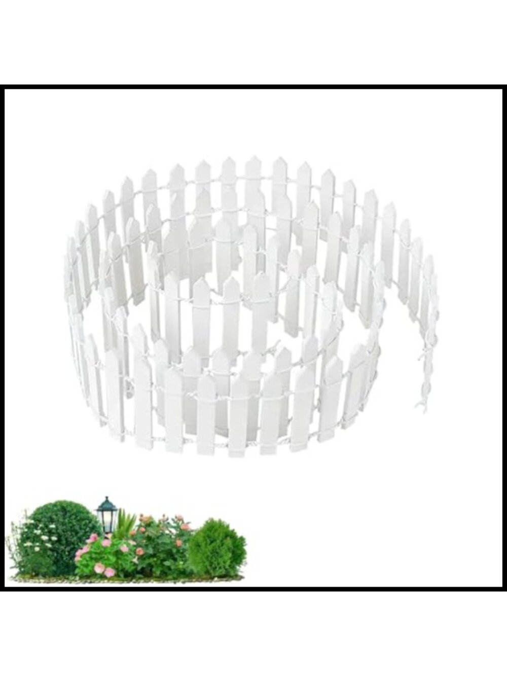 Miniature Fairy Garden Wood Picket Fence Flexible Sturdy Outdoor Decor